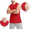 imageMAGCOMSEN Mens Tank Top Cotton Muscle Workout Gym Shirts Moisture Wicking Lightweight Summer Casual Sleeveless ShirtsTomato Red