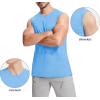imageMAGCOMSEN Mens Tank Top Cotton Muscle Workout Gym Shirts Moisture Wicking Lightweight Summer Casual Sleeveless ShirtsWaterfall Blue