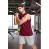 imageMAGCOMSEN Mens Tank Top Cotton Muscle Workout Gym Shirts Moisture Wicking Lightweight Summer Casual Sleeveless ShirtsWine Red