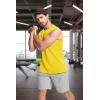 imageMAGCOMSEN Mens Tank Top Cotton Muscle Workout Gym Shirts Moisture Wicking Lightweight Summer Casual Sleeveless ShirtsYellow