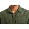 imageMAGCOMSEN Mens UPF 50 Sun Protection Shirts Button Down Long Sleeve Shirt for Hiking Fishing SafariArmy Green