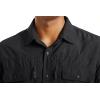 imageMAGCOMSEN Mens UPF 50 Sun Protection Shirts Button Down Long Sleeve Shirt for Hiking Fishing SafariBlack