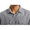 imageMAGCOMSEN Mens UPF 50 Sun Protection Shirts Button Down Long Sleeve Shirt for Hiking Fishing SafariGrey