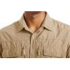 imageMAGCOMSEN Mens UPF 50 Sun Protection Shirts Button Down Long Sleeve Shirt for Hiking Fishing SafariKhaki