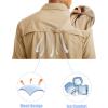 imageMAGCOMSEN Mens UPF 50 Sun Protection Shirts Button Down Long Sleeve Shirt for Hiking Fishing SafariKhaki