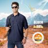 imageMAGCOMSEN Mens UPF 50 Sun Protection Shirts Button Down Long Sleeve Shirt for Hiking Fishing SafariNavy