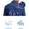 imageMAGCOMSEN Mens UPF 50 Sun Protection Shirts Button Down Long Sleeve Shirt for Hiking Fishing SafariRoyal Blue