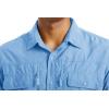 imageMAGCOMSEN Mens UPF 50 Sun Protection Shirts Button Down Long Sleeve Shirt for Hiking Fishing SafariSky Blue