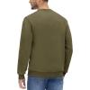imageMAGCOMSEN Mens Crewneck Sweatshirt Long Sleeve Casual Warm Fleece PulloverArmy Green