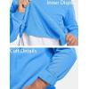 imageMAGCOMSEN Mens Crewneck Sweatshirt Long Sleeve Casual Warm Fleece PulloverAzure