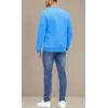 imageMAGCOMSEN Mens Crewneck Sweatshirt Long Sleeve Casual Warm Fleece PulloverAzure