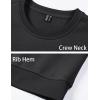 imageMAGCOMSEN Mens Crewneck Sweatshirt Long Sleeve Casual Warm Fleece PulloverBlack