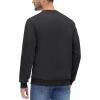 imageMAGCOMSEN Mens Crewneck Sweatshirt Long Sleeve Casual Warm Fleece PulloverBlack