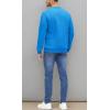 imageMAGCOMSEN Mens Crewneck Sweatshirt Long Sleeve Casual Warm Fleece PulloverBlue Green