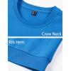 imageMAGCOMSEN Mens Crewneck Sweatshirt Long Sleeve Casual Warm Fleece PulloverBlue Green