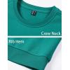 imageMAGCOMSEN Mens Crewneck Sweatshirt Long Sleeve Casual Warm Fleece PulloverEmerald Green