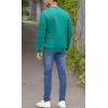 imageMAGCOMSEN Mens Crewneck Sweatshirt Long Sleeve Casual Warm Fleece PulloverEmerald Green