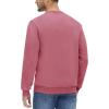 imageMAGCOMSEN Mens Crewneck Sweatshirt Long Sleeve Casual Warm Fleece PulloverGrey Pink