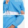 imageMAGCOMSEN Mens Crewneck Sweatshirt Long Sleeve Casual Warm Fleece PulloverIce Blue