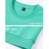imageMAGCOMSEN Mens Crewneck Sweatshirt Long Sleeve Casual Warm Fleece PulloverMint Green