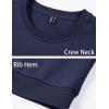 imageMAGCOMSEN Mens Crewneck Sweatshirt Long Sleeve Casual Warm Fleece PulloverNavy