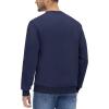 imageMAGCOMSEN Mens Crewneck Sweatshirt Long Sleeve Casual Warm Fleece PulloverNavy