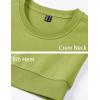 imageMAGCOMSEN Mens Crewneck Sweatshirt Long Sleeve Casual Warm Fleece PulloverOlive Green