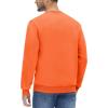 imageMAGCOMSEN Mens Crewneck Sweatshirt Long Sleeve Casual Warm Fleece PulloverOrange