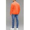 imageMAGCOMSEN Mens Crewneck Sweatshirt Long Sleeve Casual Warm Fleece PulloverOrange