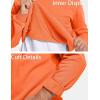 imageMAGCOMSEN Mens Crewneck Sweatshirt Long Sleeve Casual Warm Fleece PulloverOrange