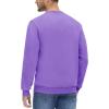 imageMAGCOMSEN Mens Crewneck Sweatshirt Long Sleeve Casual Warm Fleece PulloverPurple