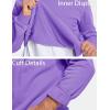 imageMAGCOMSEN Mens Crewneck Sweatshirt Long Sleeve Casual Warm Fleece PulloverPurple