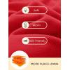 imageMAGCOMSEN Mens Crewneck Sweatshirt Long Sleeve Casual Warm Fleece PulloverTomato Red