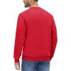 imageMAGCOMSEN Mens Crewneck Sweatshirt Long Sleeve Casual Warm Fleece PulloverTomato Red