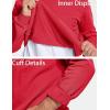 imageMAGCOMSEN Mens Crewneck Sweatshirt Long Sleeve Casual Warm Fleece PulloverTomato Red