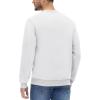 imageMAGCOMSEN Mens Crewneck Sweatshirt Long Sleeve Casual Warm Fleece PulloverWhite