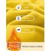 imageMAGCOMSEN Mens Crewneck Sweatshirt Long Sleeve Casual Warm Fleece PulloverYellow