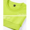 imageMAGCOMSEN Mens Crewneck Sweatshirt Long Sleeve Casual Warm Fleece PulloverYellow Green