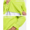imageMAGCOMSEN Mens Crewneck Sweatshirt Long Sleeve Casual Warm Fleece PulloverYellow Green
