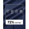 imageMAGCOMSEN Mens Polo Shirts with Pocket Cotton Pique Short Sleeve Collared Shirt Moisture Wicking Golf Shirts 3Button ShirtsNavy