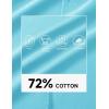 imageMAGCOMSEN Mens Polo Shirts with Pocket Cotton Pique Short Sleeve Collared Shirt Moisture Wicking Golf Shirts 3Button ShirtsSky Blue