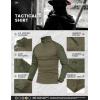 imageMAGCOMSEN Mens Tactical Military Shirts 14 Zip Long Sleeve Shirt with PocketsArmy Green