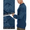 imageMAGCOMSEN Mens Tactical Military Shirts 14 Zip Long Sleeve Shirt with PocketsDenim Blue