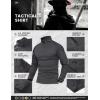 imageMAGCOMSEN Mens Tactical Military Shirts 14 Zip Long Sleeve Shirt with PocketsGrey