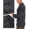 imageMAGCOMSEN Mens Tactical Military Shirts 14 Zip Long Sleeve Shirt with PocketsGrey
