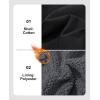 imageMAGCOMSEN Mens Corduroy Jacket Sherpa Lined Trucker Jackets Cotton TurnDown Collar Warm Winter Jacket Casual Coat 5 PocketsBlack