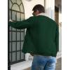 imageMAGCOMSEN Mens Corduroy Jacket Sherpa Lined Trucker Jackets Cotton TurnDown Collar Warm Winter Jacket Casual Coat 5 PocketsEmerald Green
