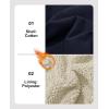 imageMAGCOMSEN Mens Corduroy Jacket Sherpa Lined Trucker Jackets Cotton TurnDown Collar Warm Winter Jacket Casual Coat 5 PocketsNavy