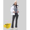 imageMAGCOMSEN Womens Fleece Lined Flare Leggings Waterproof Insulated Winter Pants Hiking Yoga Bootcut Leggings 3 PocketsGrey