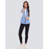 imageMAGCOMSEN Womens Fleece Vest with Zipper Pockets Zip Up Sleeveless Jackets Lightweight Soft Warm Polar Vest OuterwearLight Blue